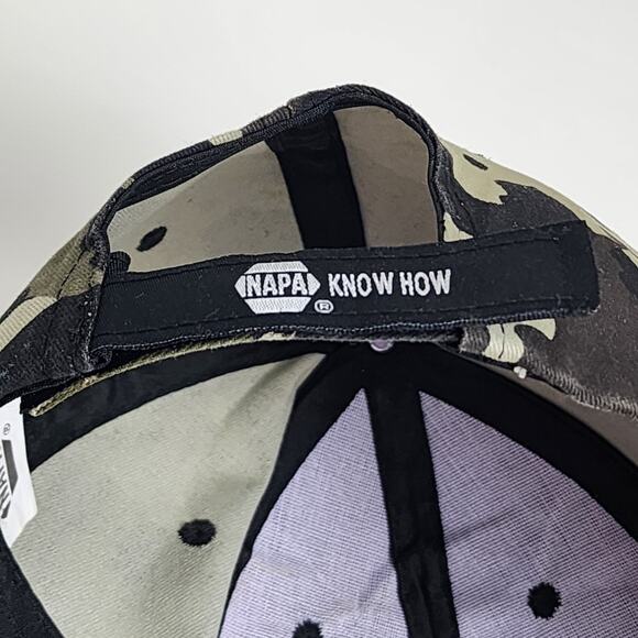 NAPA Know How Camouflage Hat Adjustable Strap OSFM Baseball Cap - Picture 9 of 12